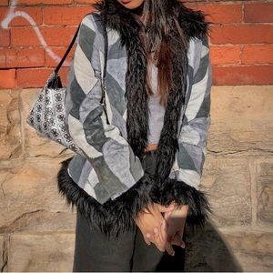 Afghan Fur Trim Vintage Jacket